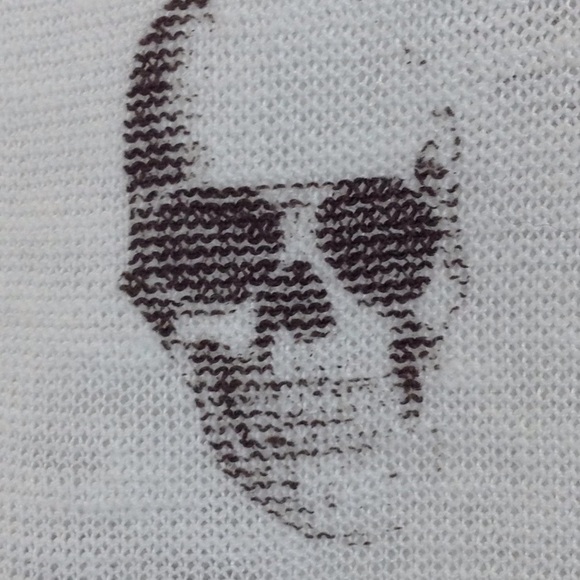 Skull Cashmere white/skulls print tank top size M - Picture 3 of 6